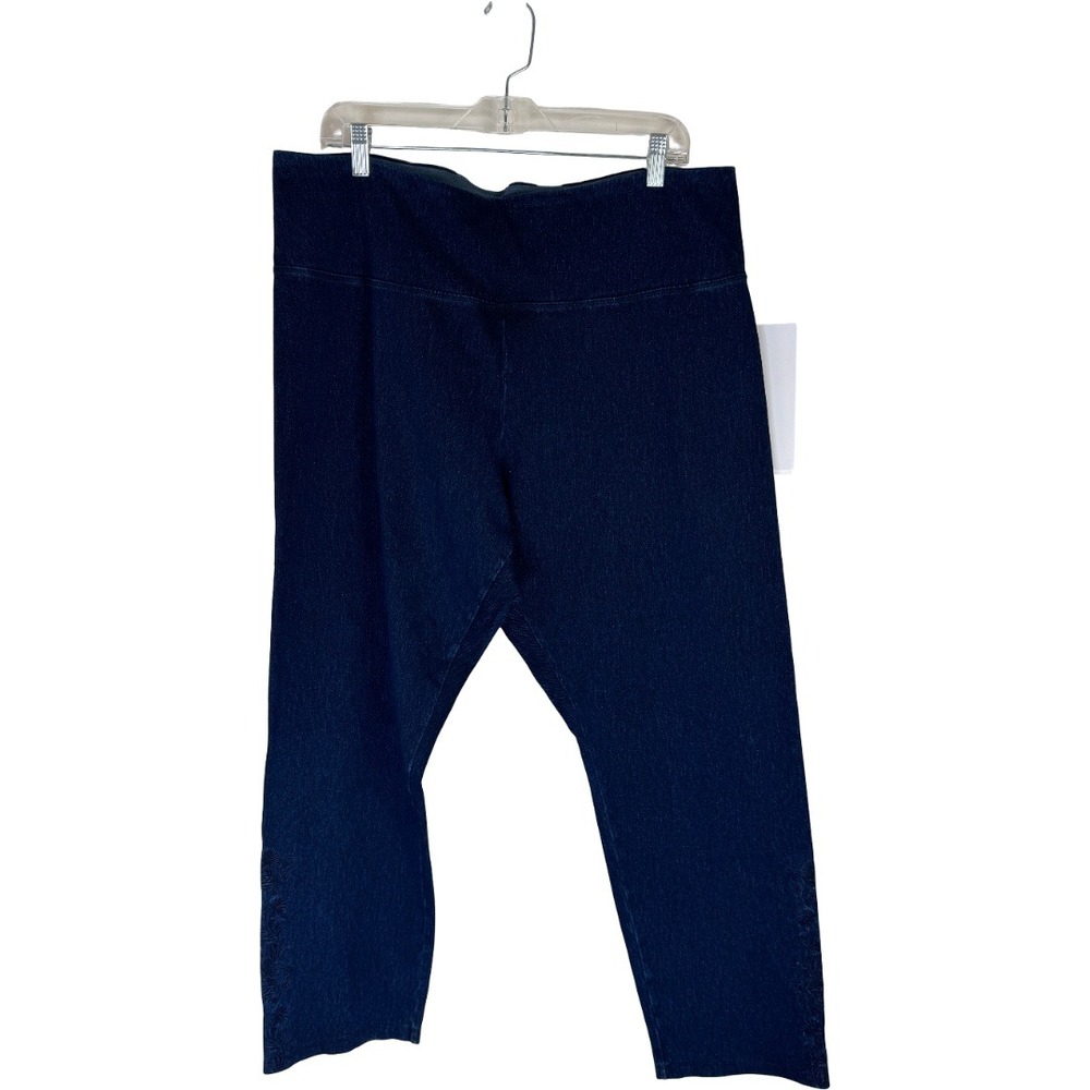 Women with Control Lace Leg Pant Women LP Dark Indigo Tummy Control A667202